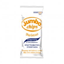 Jumbo chips κυματιστά πατατάκια επαγγελματική συσκευασία με γεύση barbeque 290gr