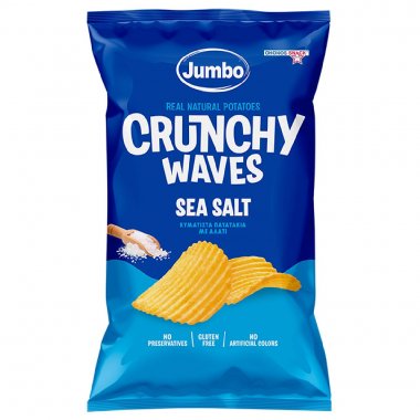 Jumbo Crunchy Waves chips κυματιστά πατατάκια με αλάτι