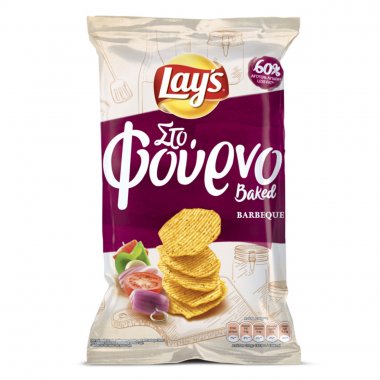 Lays πατατάκια ψημένα στο φούρνο με γεύση barbeque