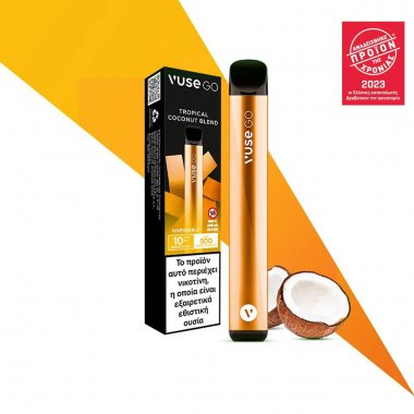 VUSE GO Vape Pen ηλεκτρονικό τσιγάρο μιας χρήσης Tropical Coconut Blend 10mg