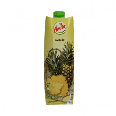 Amita φυσικός χυμός 100% ανανάς 1lt