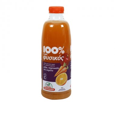 Φάρμα Κουκάκη 100% φυσικός χυμός μήλο πορτοκάλι καρότο 1lt