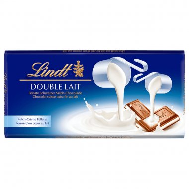 Lindt Swiss σοκολάτα γάλακτος Double Lait με διπλό γάλα 100gr