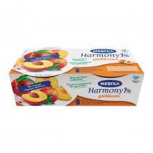 Επιδόρπιο Στραγγιστού Γιαουρτιού Μεβγαλ Harmony ροδάκινο 1% λιπαρά 2Χ170gr