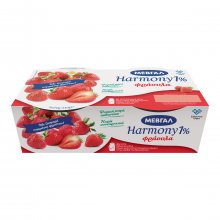 Επιδόρπιο Στραγγιστού Γιαουρτιού Μεβγαλ Harmony φράουλα 1% λιπαρά 2Χ170gr