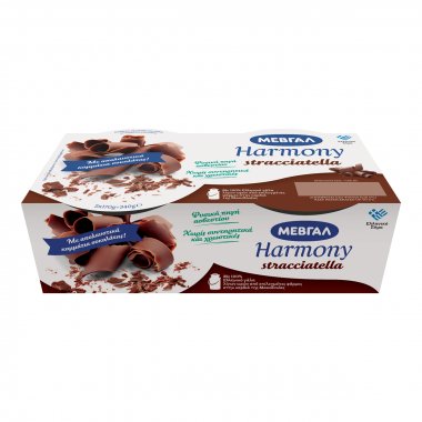 Επιδόρπιο Στραγγιστού Γιαουρτιού Μεβγαλ Harmony stracciatella 1% λιπαρά 2Χ170gr